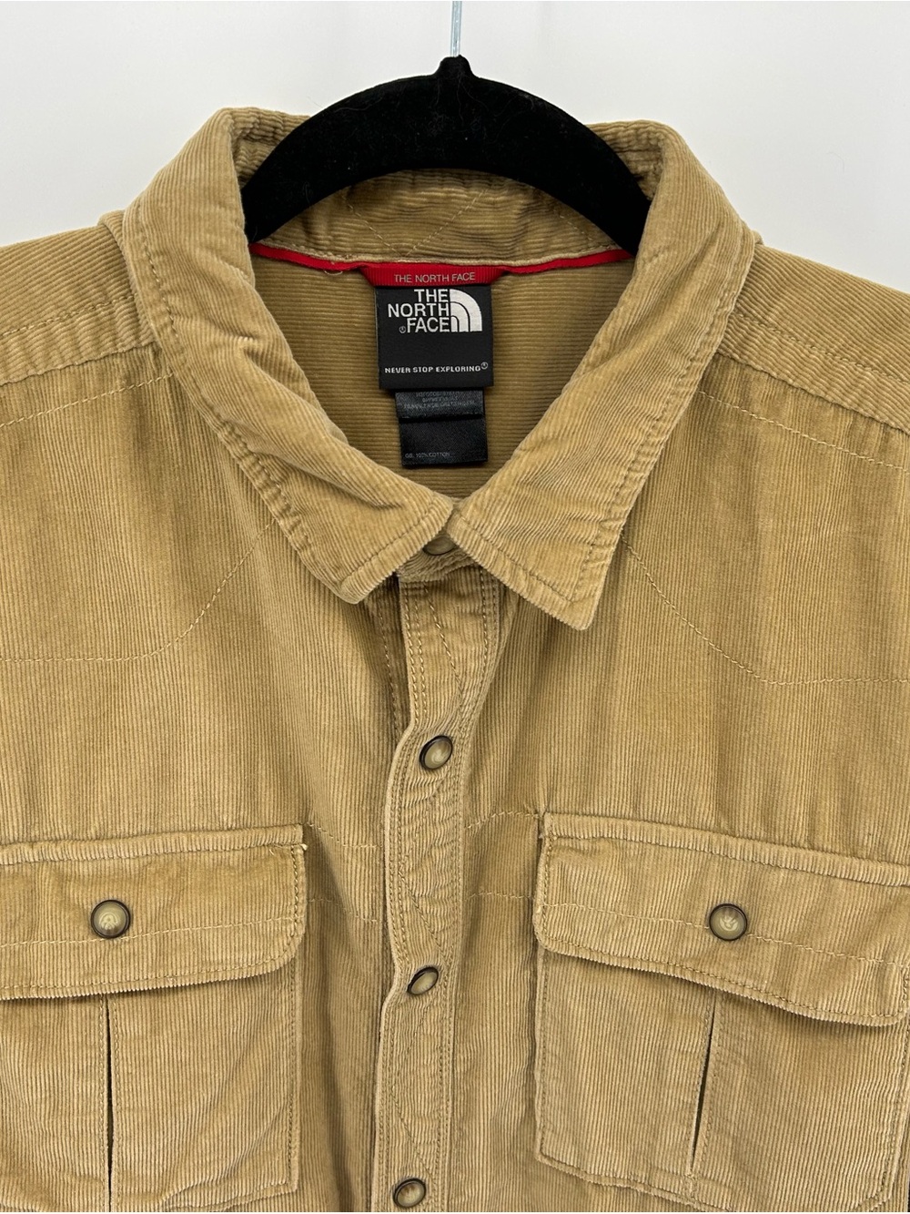 The North Face Corduroy Button-Up Shirt Jacket - Khaki - Picture 2 of 10